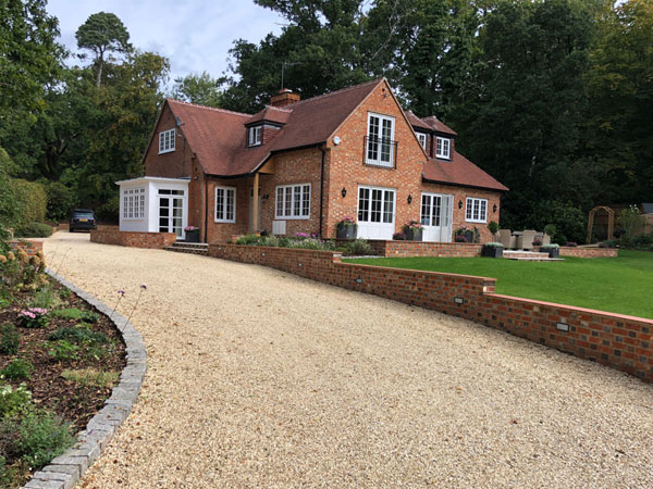 House with two storey extension